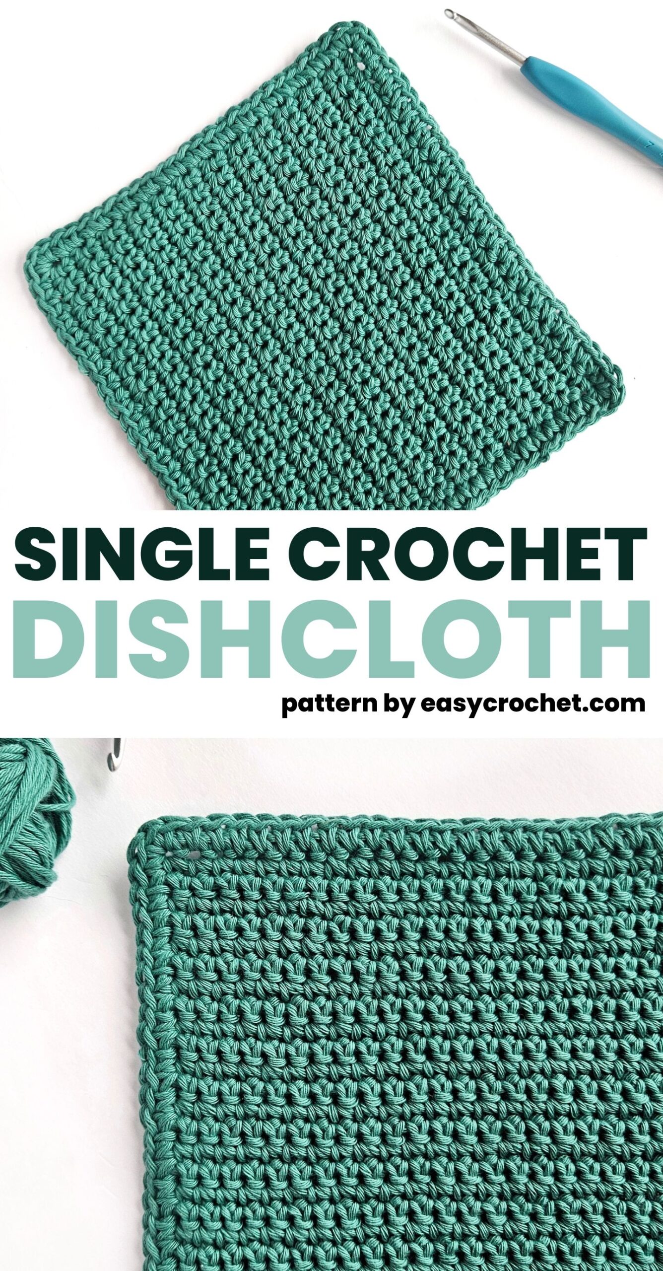 Easy Crochet Dishcloth Pattern For Beginners all Single Crochets Easy Crochet Patterns