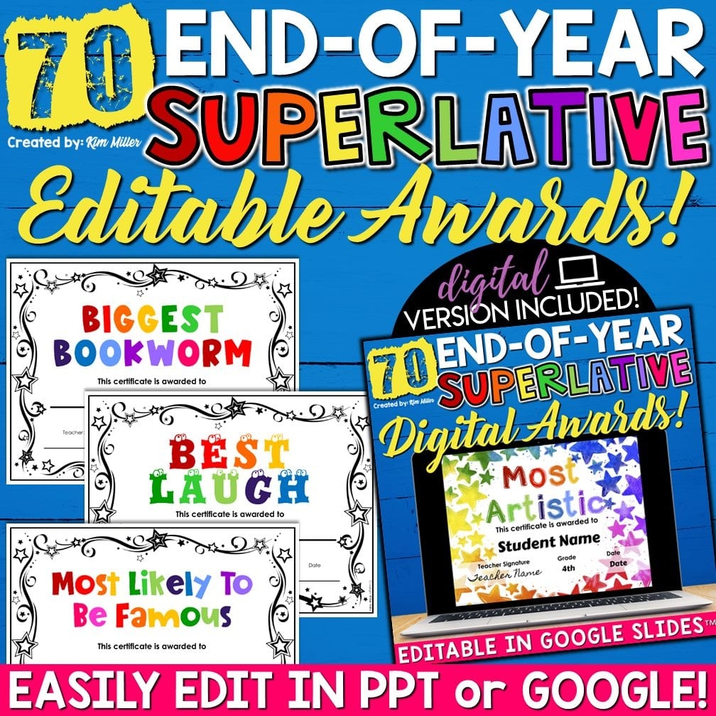 Free Printable Classroom Awards