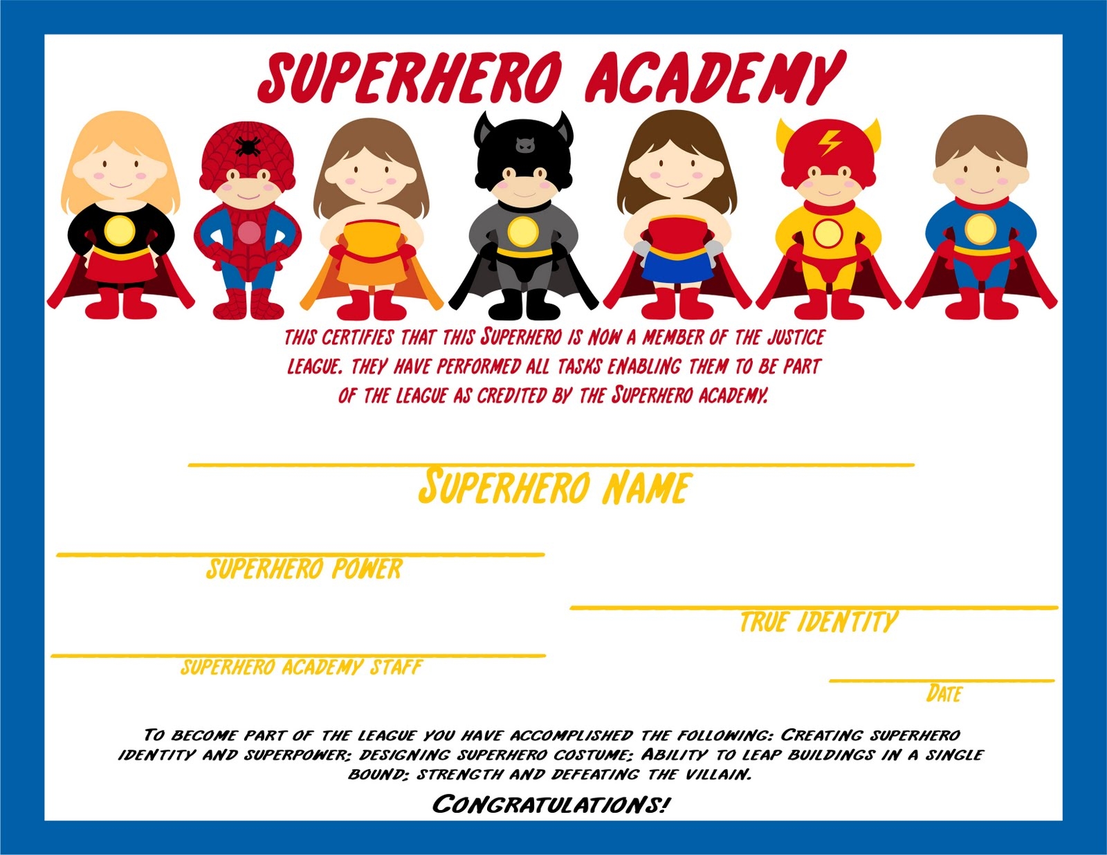 Elegant Affairs Superhero Birthday Party