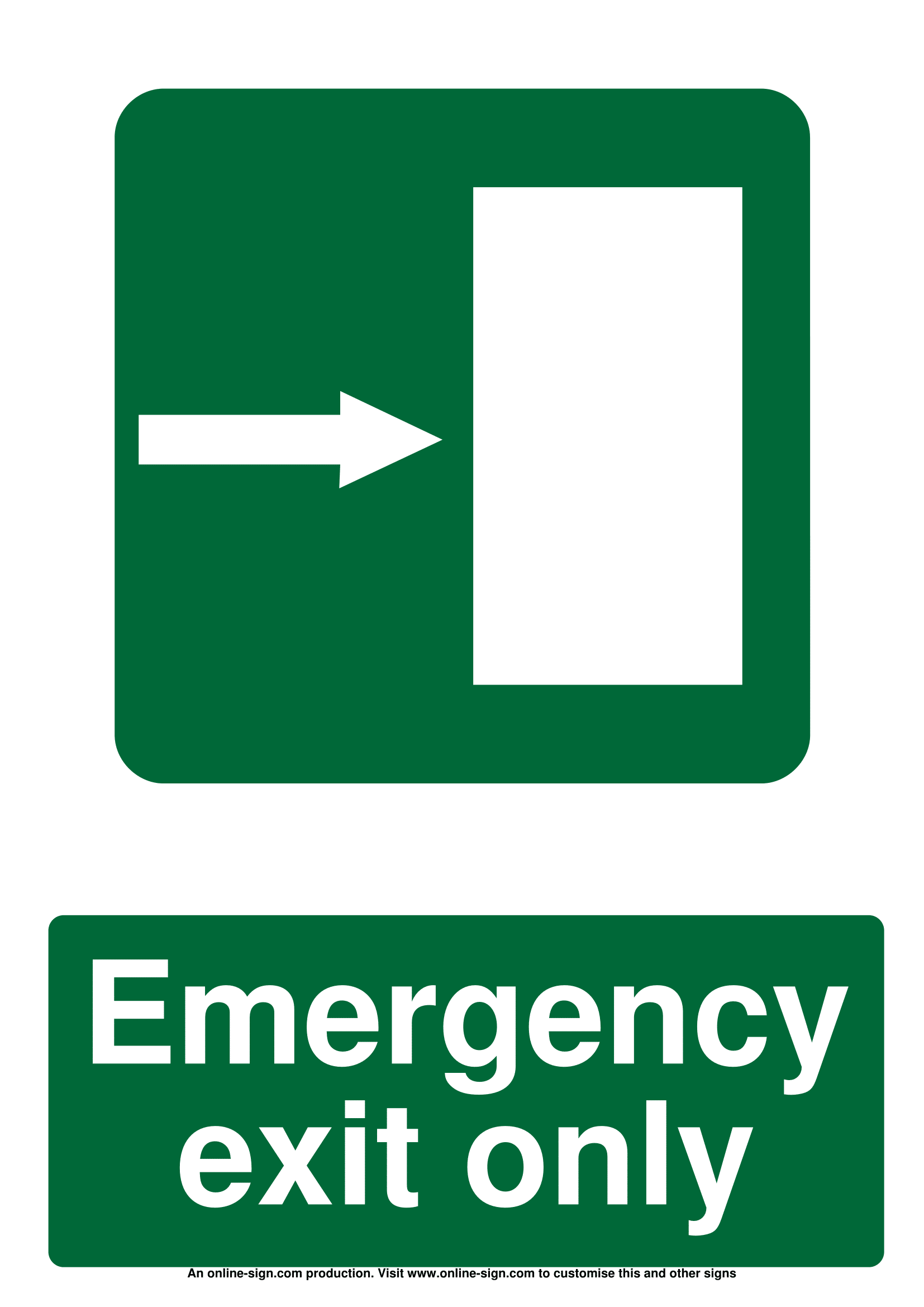Emergency Exit Signs Poster Template