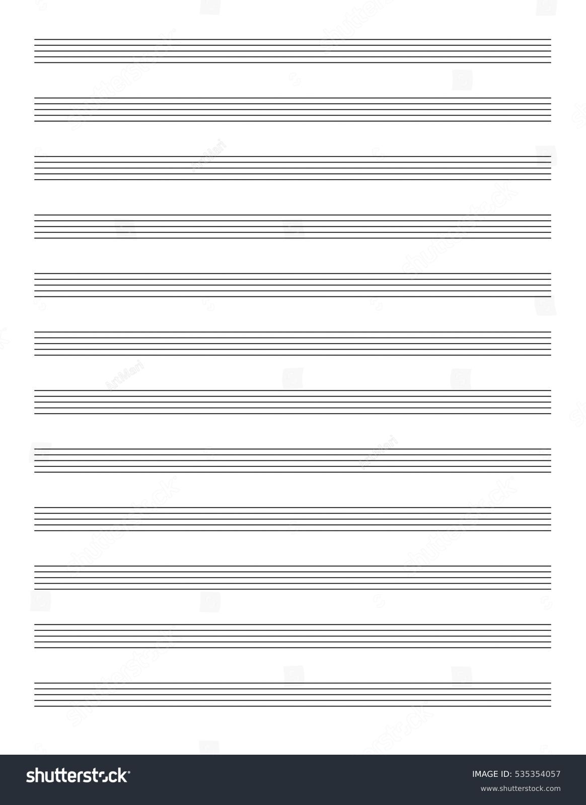 Free Printable Sheet Music Blank