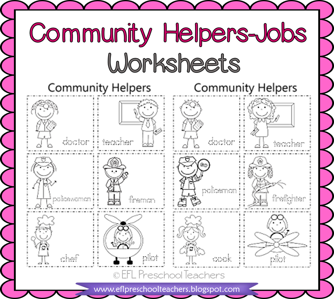 Community Helpers Worksheets Free Printables