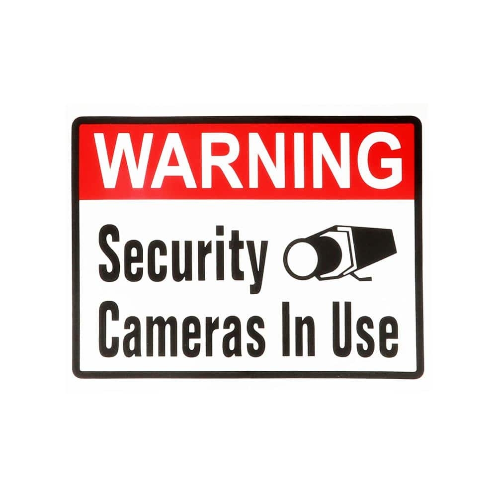 Everbilt 4 In X 5 In Adhesive Security Camera Sign 31514 The Home Depot