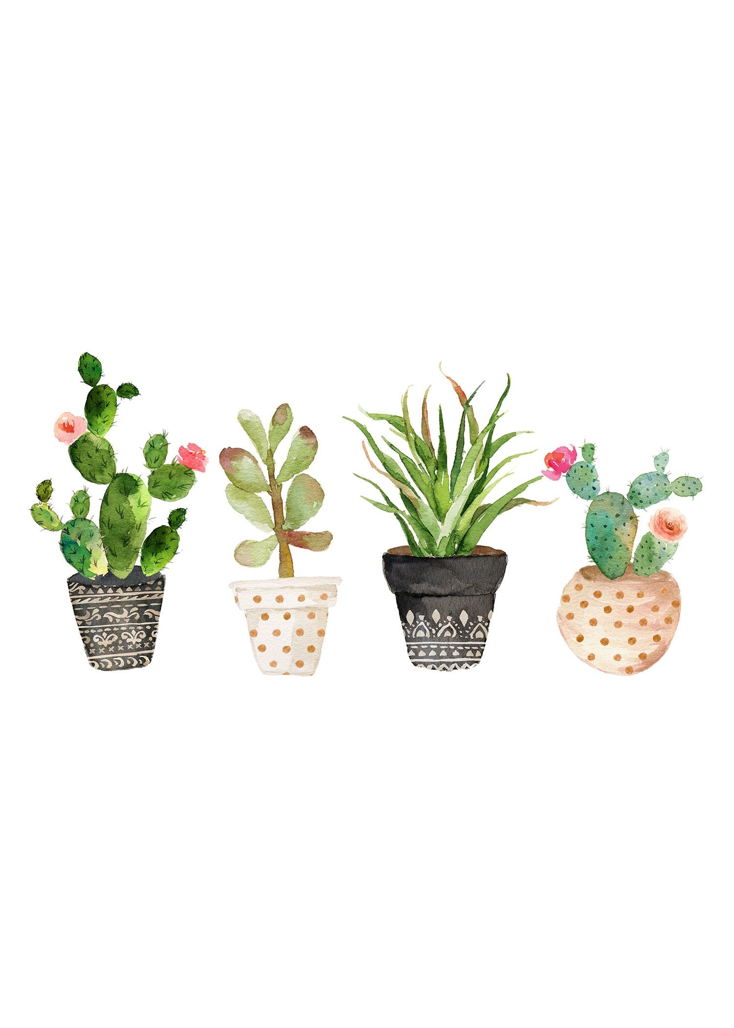 Fabulous And Fun Free Printable Succulent Wall Art