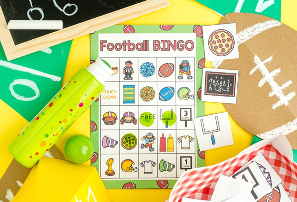 Football Bingo Free Printable The Best Ideas For Kids