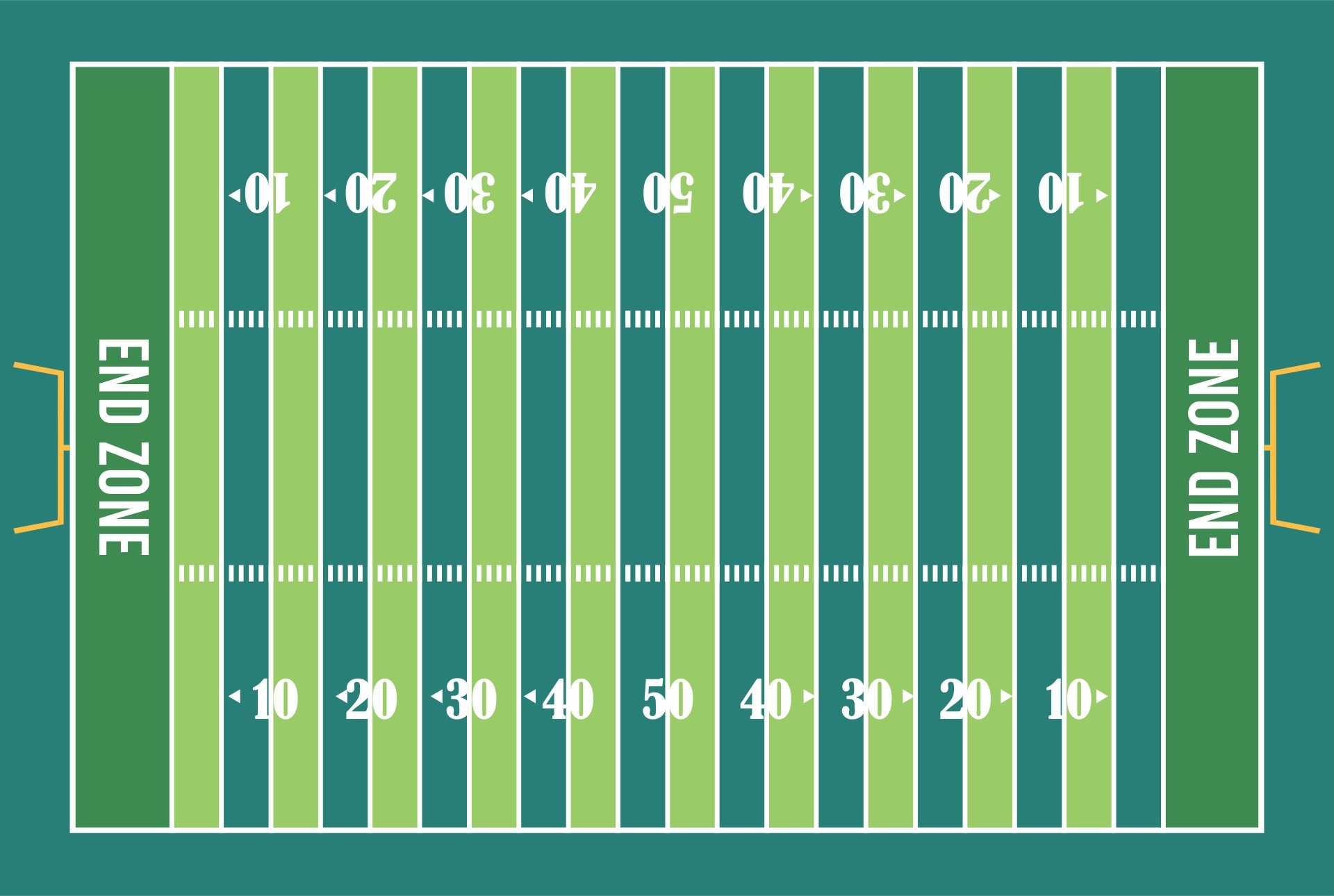 Football Field 10 Free PDF Printables Printablee