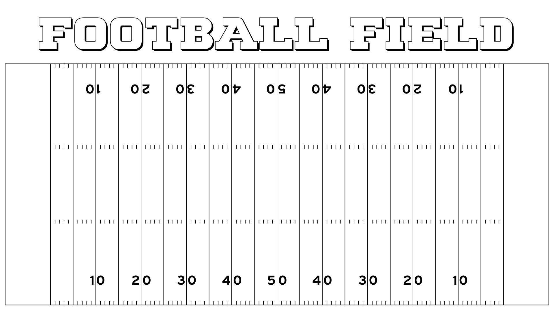 Football Field 10 Free PDF Printables Printablee