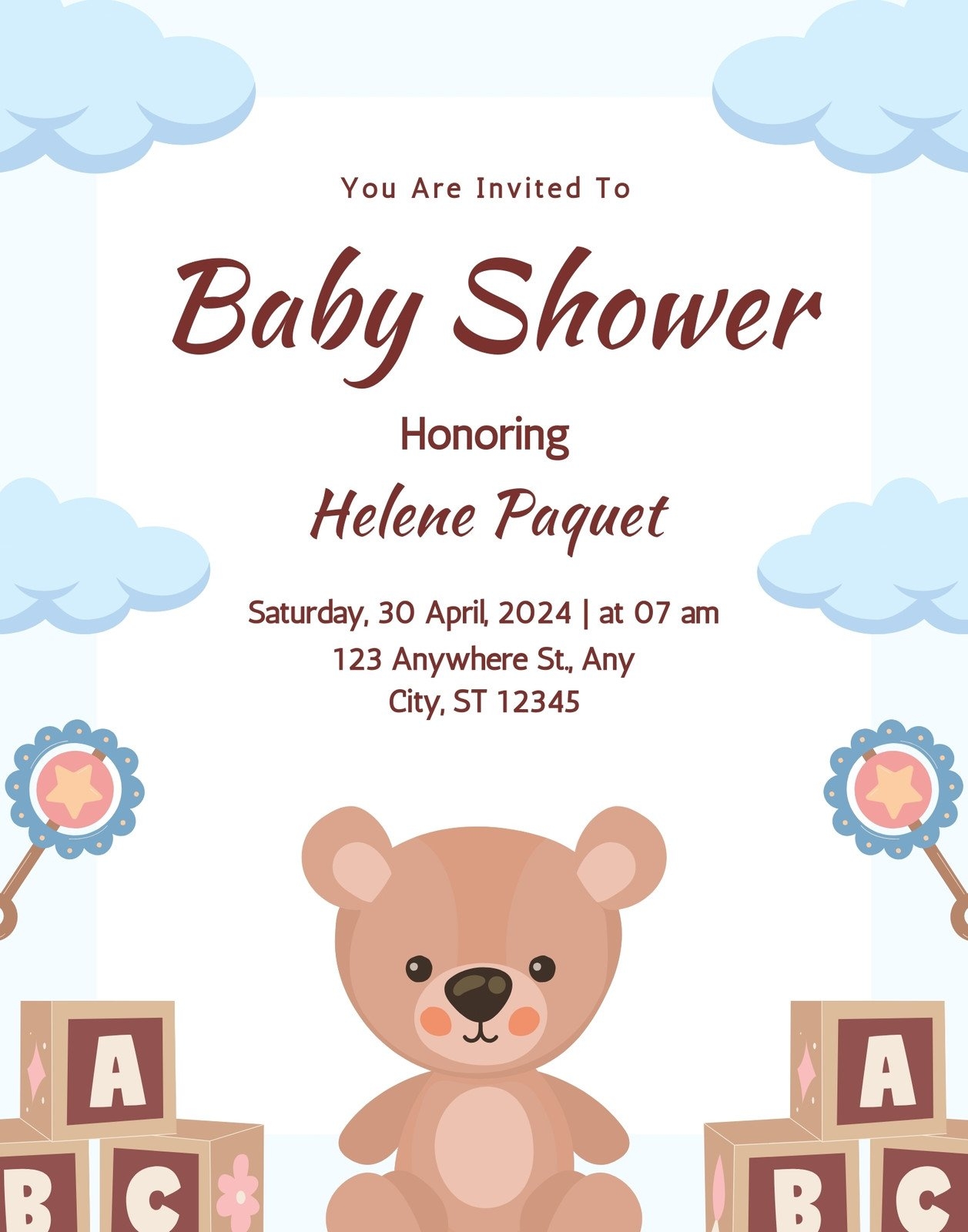 Baby Shower Posters Free Printables