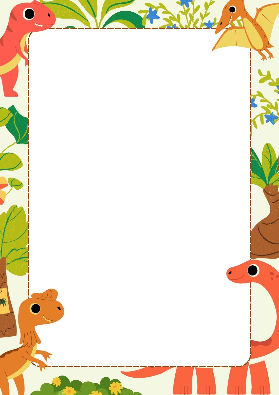 Free And Customizable Dinosaur Templates
