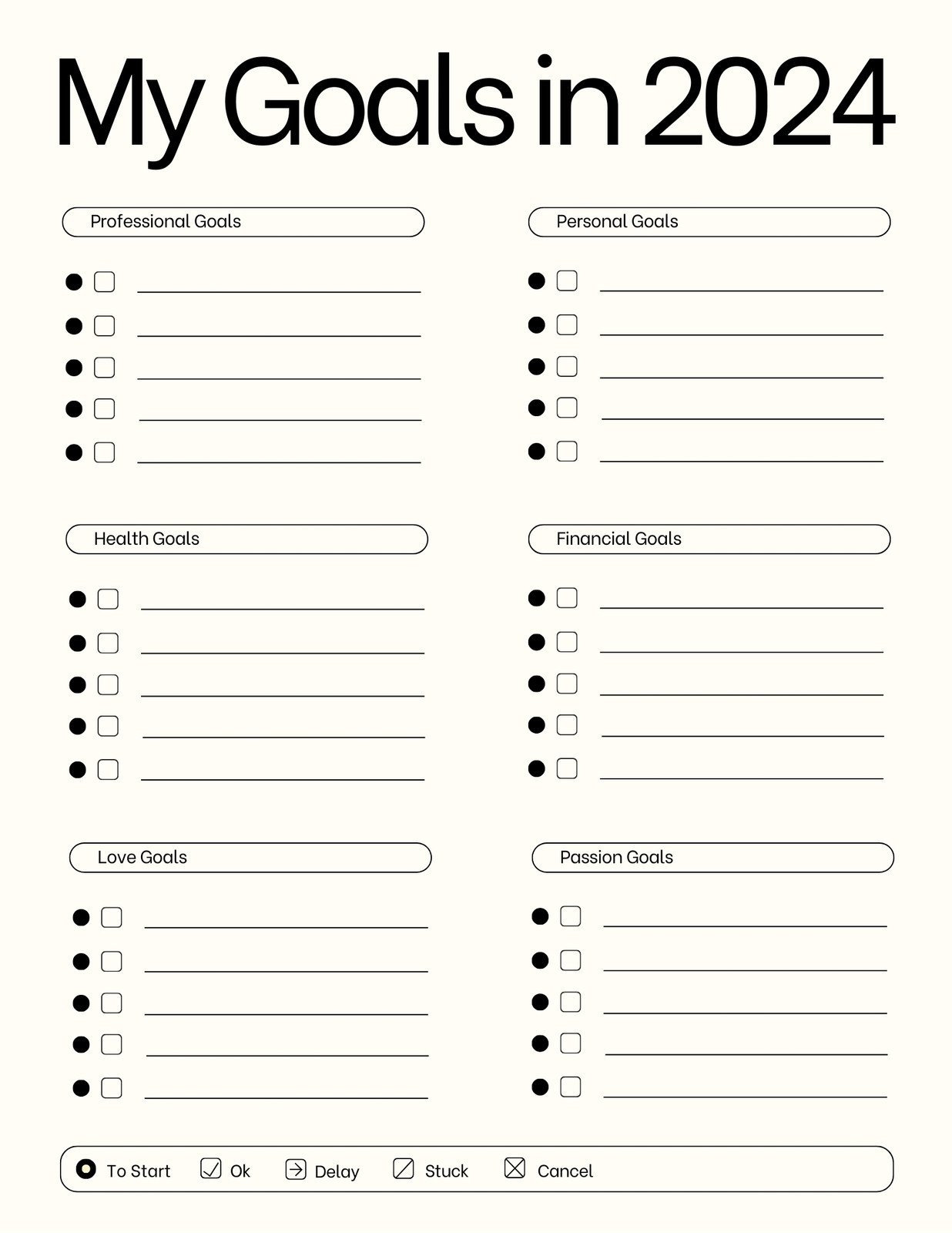 Free Printable Goal Setting Worksheet