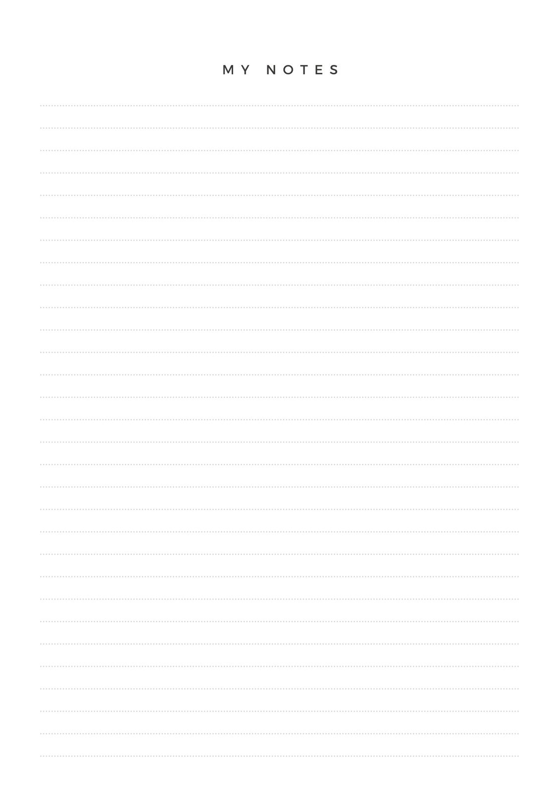 Free And Customizable Notes Templates