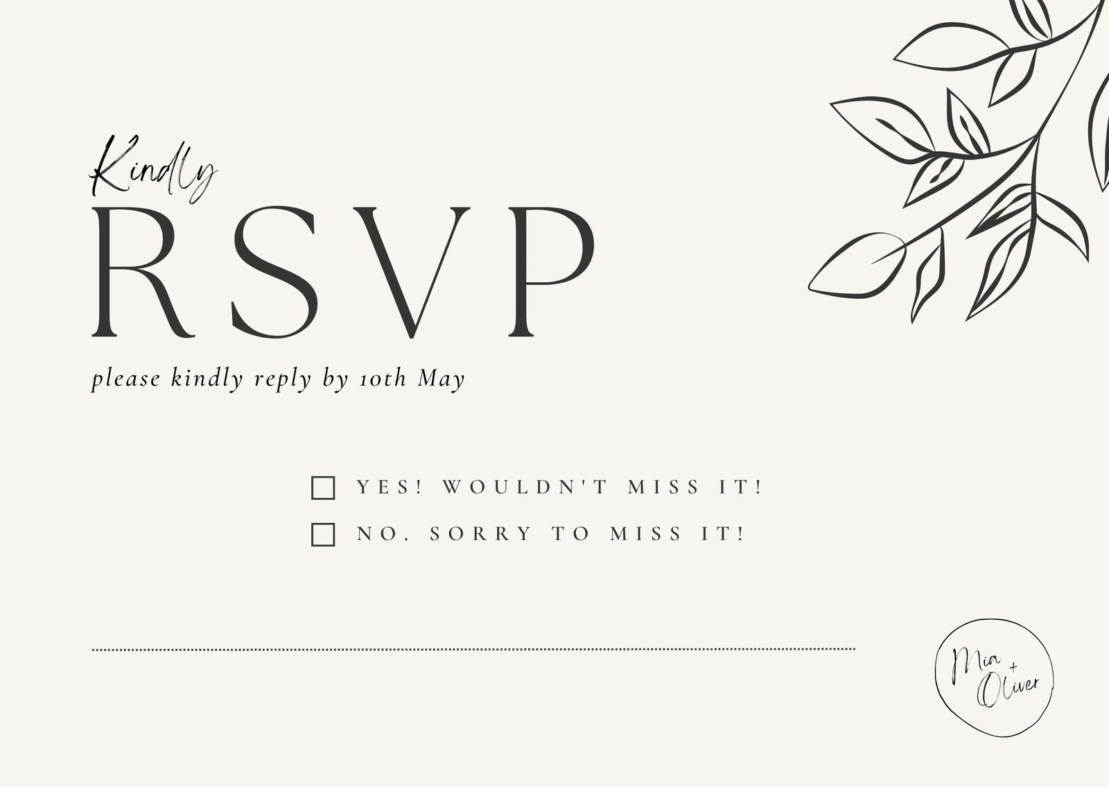 Free And Customizable Rsvp Templates
