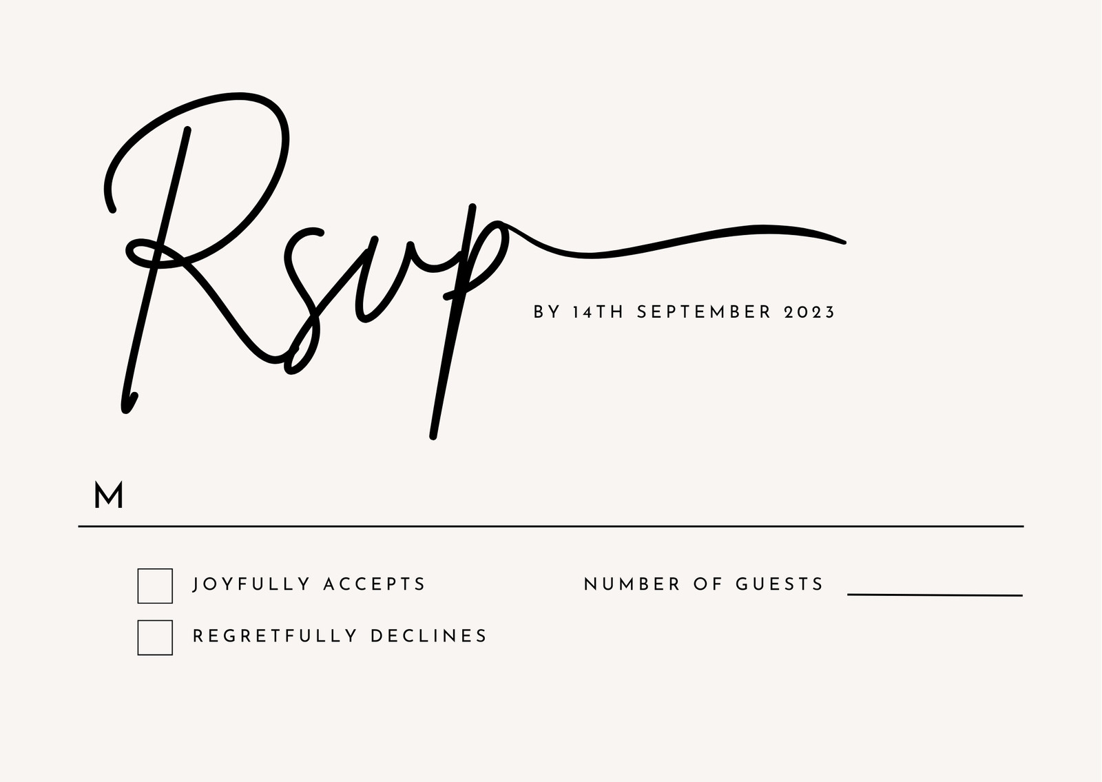 Free And Customizable Rsvp Templates