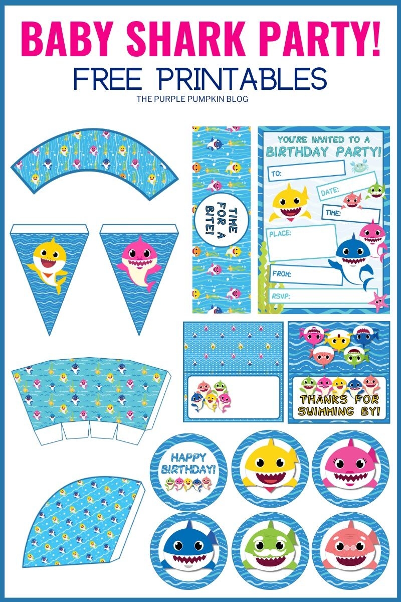 Free Baby Shark Party Printables Baby Shark Printables