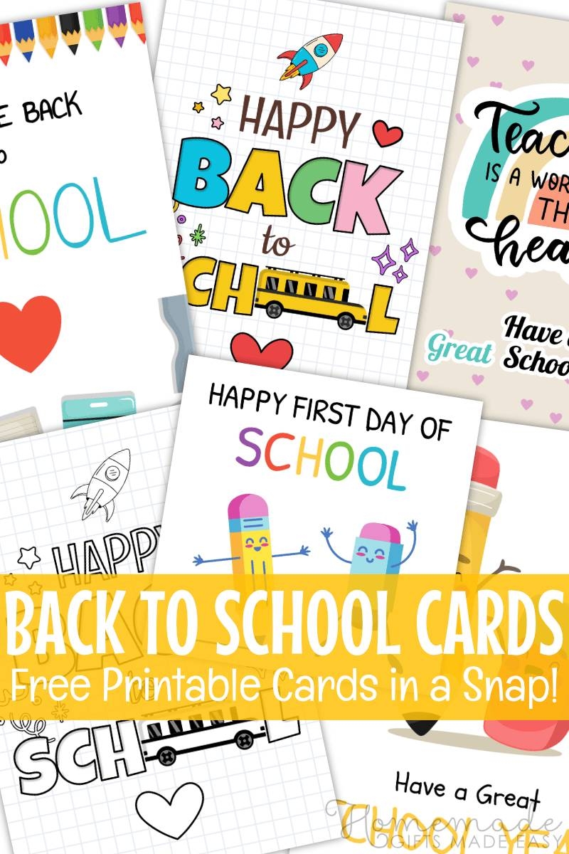 Free Back To School Printables For Students Teachers Downloadable PDFs 