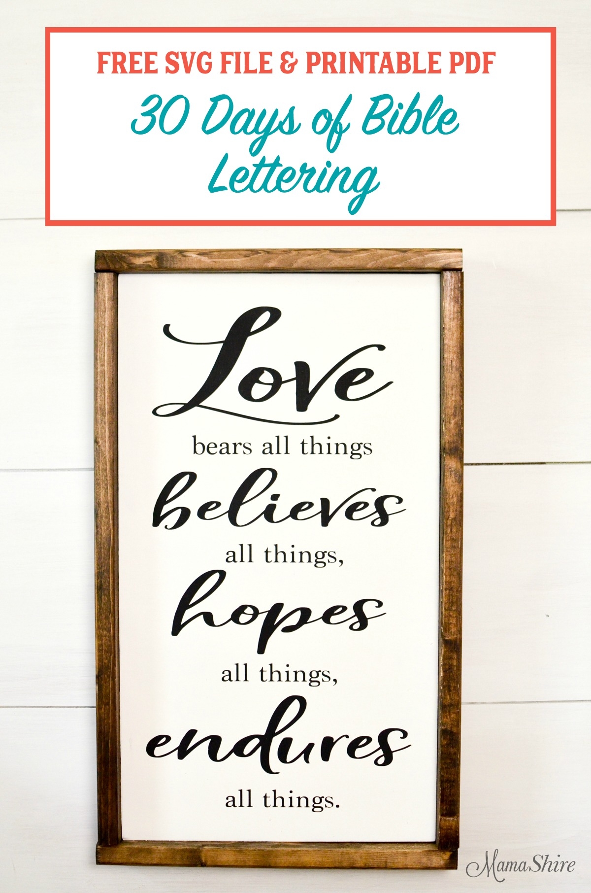 Free Scripture About Love Printables