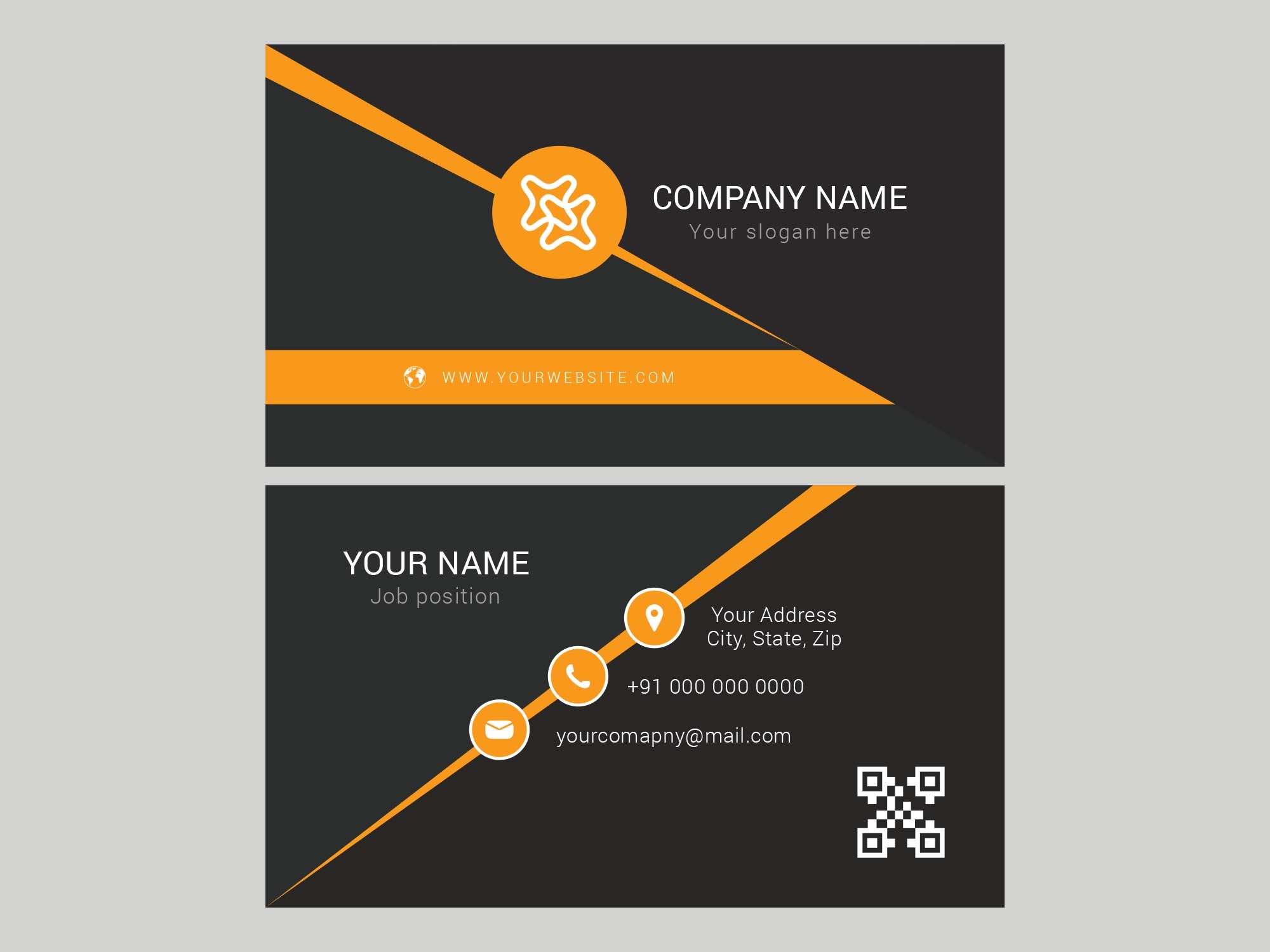Free Business Card Template AI 