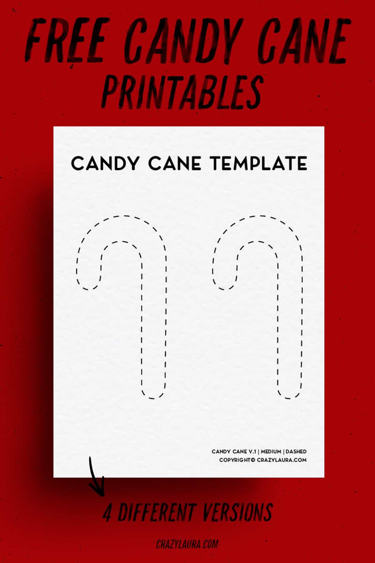 Free Christmas Printables Candy Cutouts