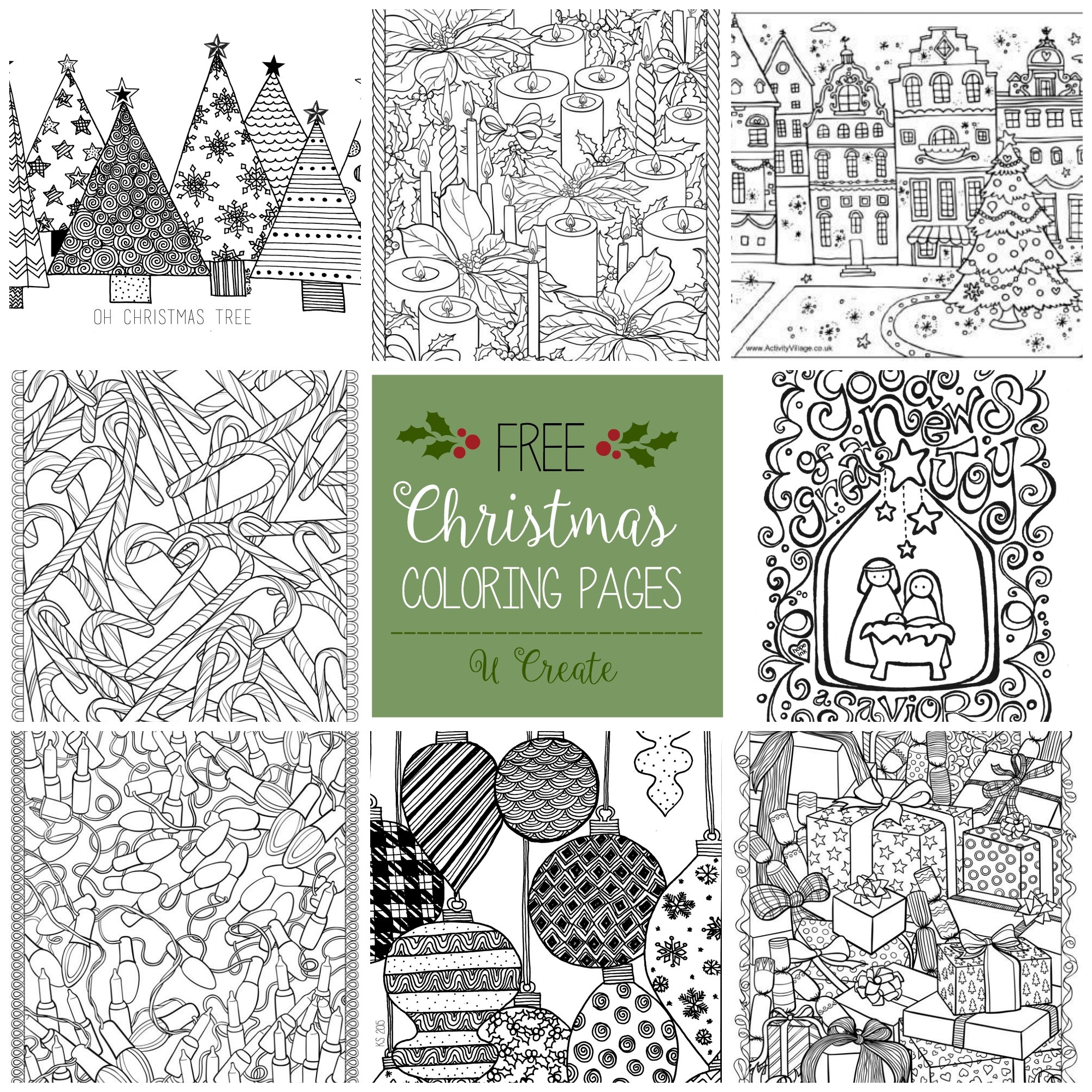 Free Christmas Printable Colorings
