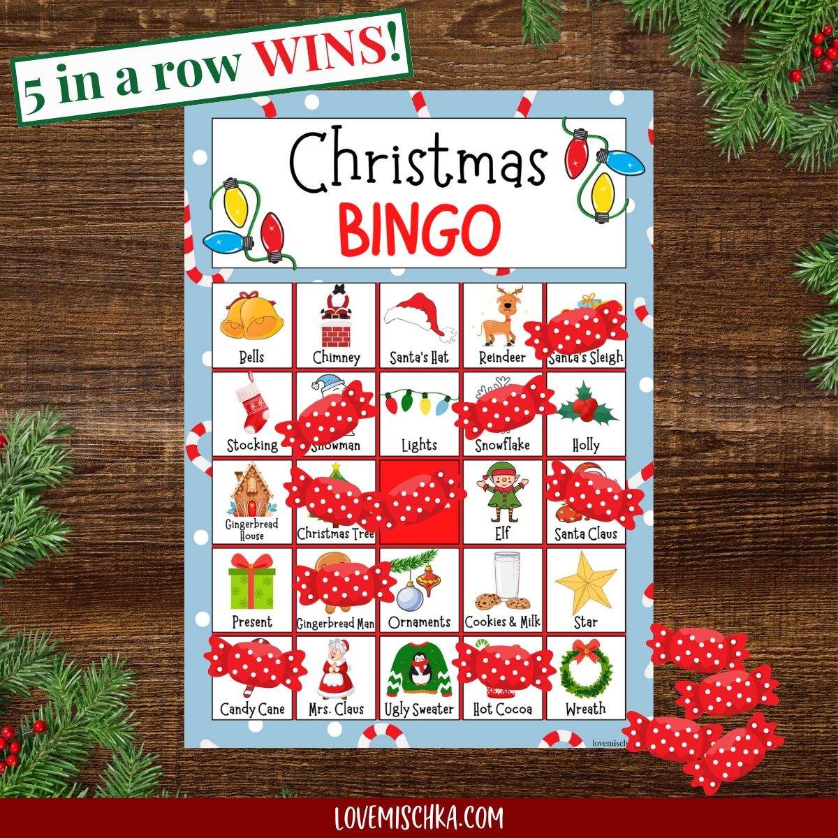 Holiday Bingo Free Printable