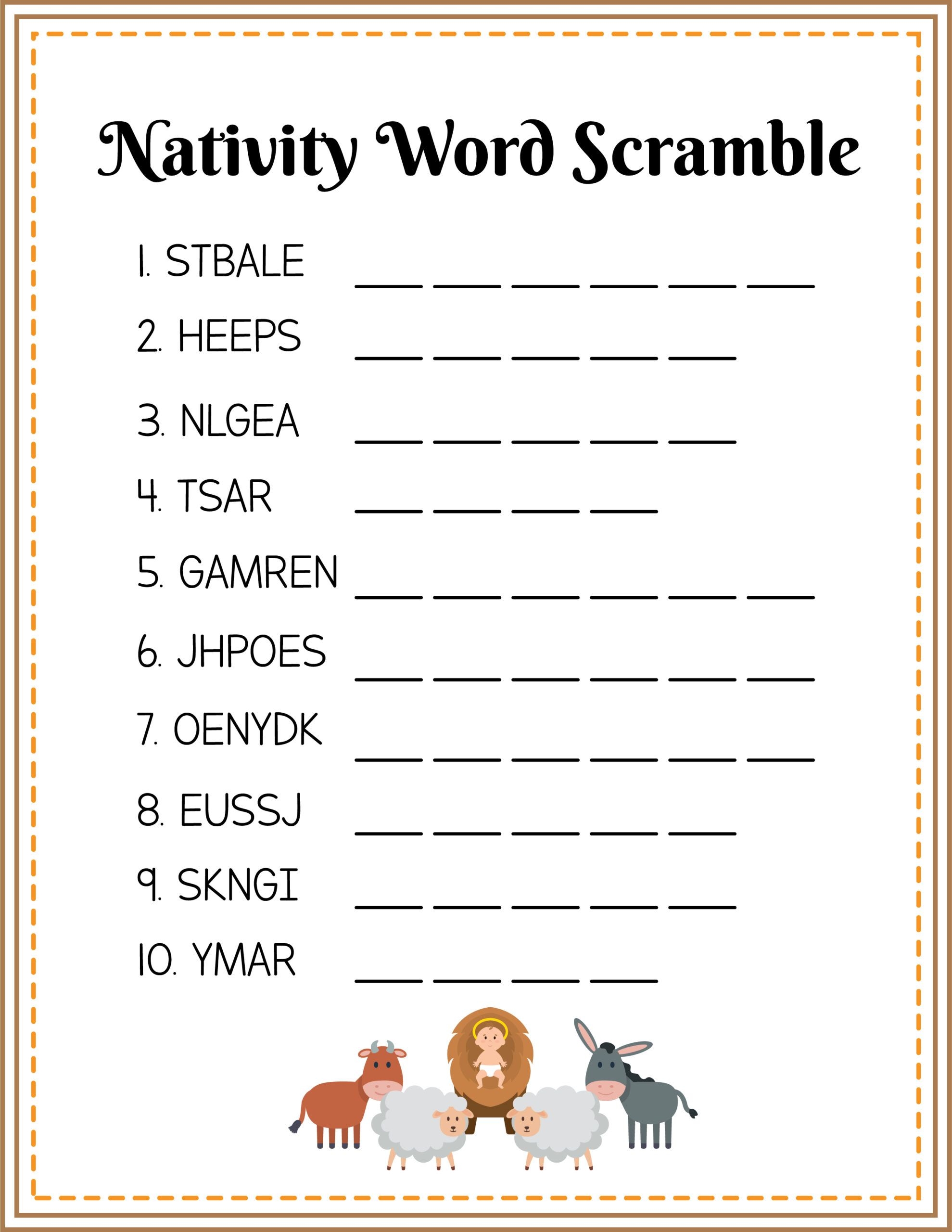 FREE Christmas Story Printables Activity Sheets 