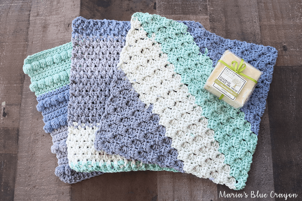 Free Crochet Washcloth Patterns Maria s Blue Crayon