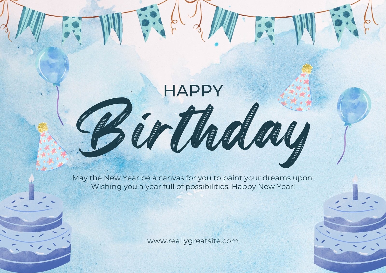 Free Custom Printable Birthday Card Templates Canva