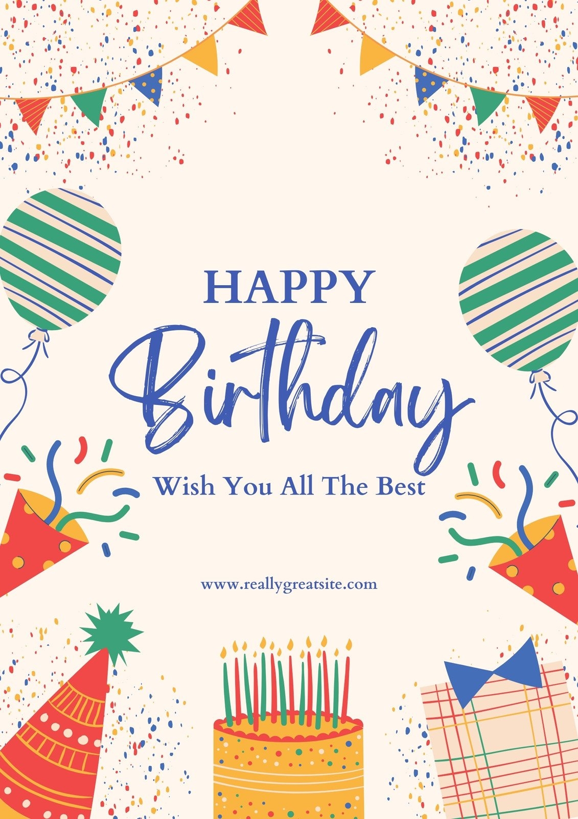Free Custom Printable Birthday Flyer Templates Canva