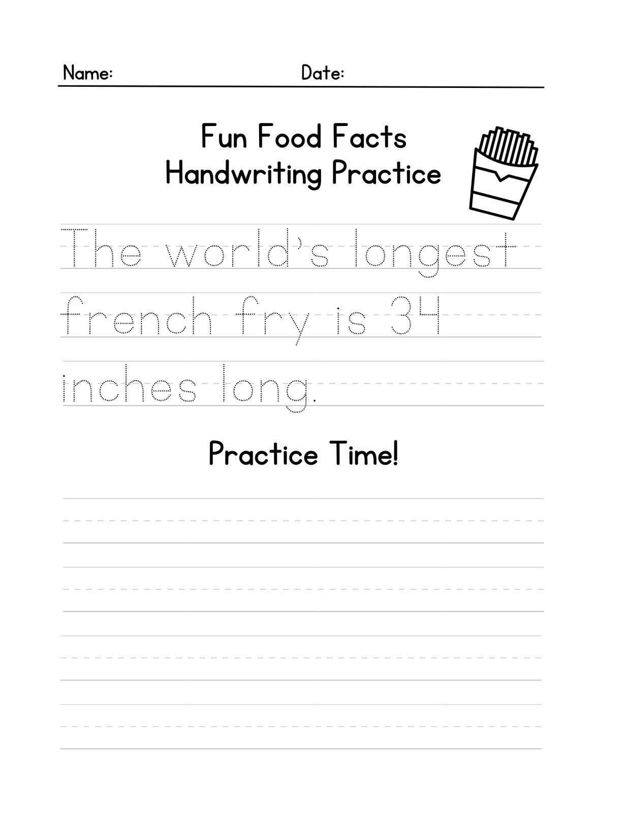 Handwriting Free Printables