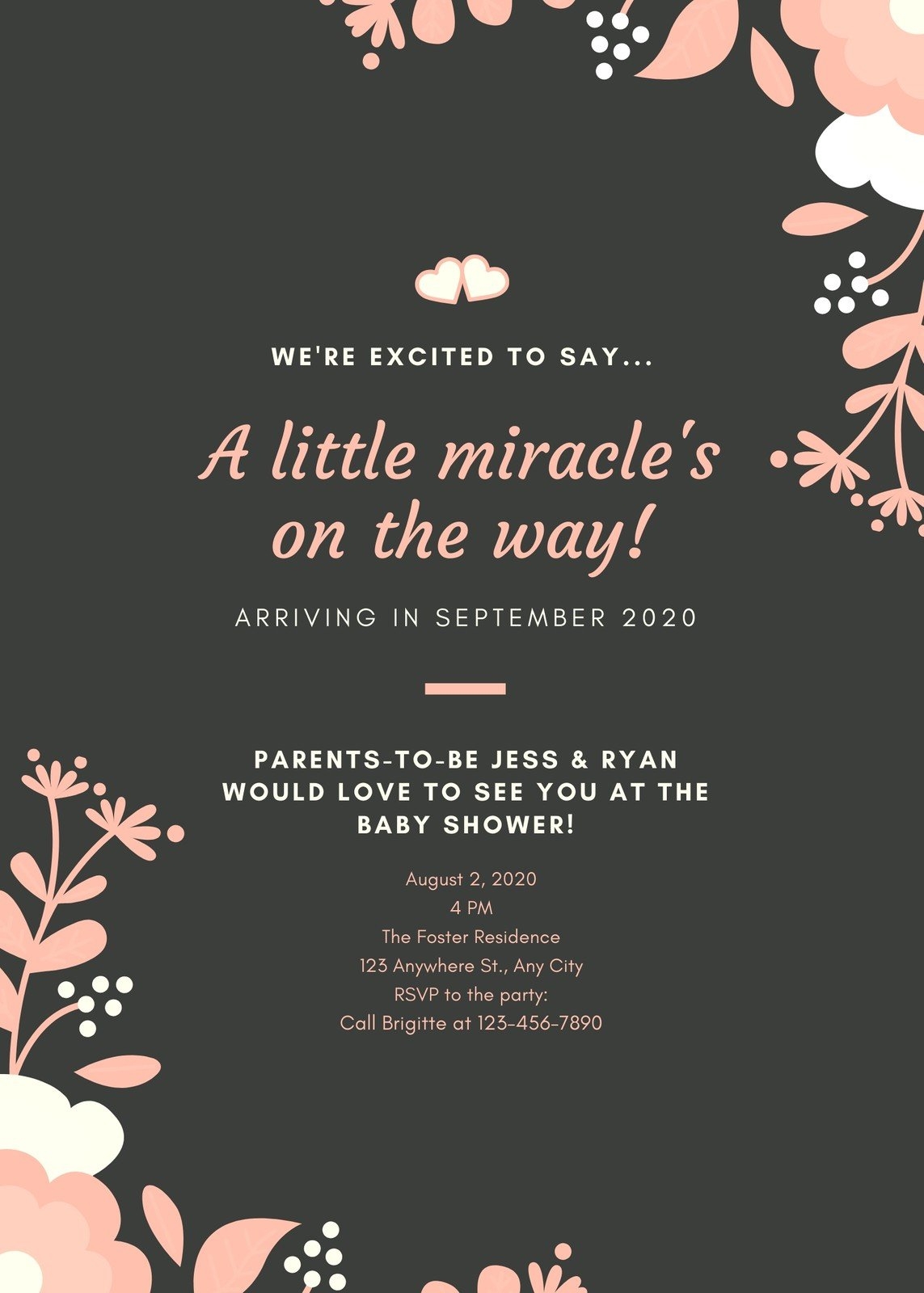 Free Custom Printable Pregnancy Announcement Templates Canva