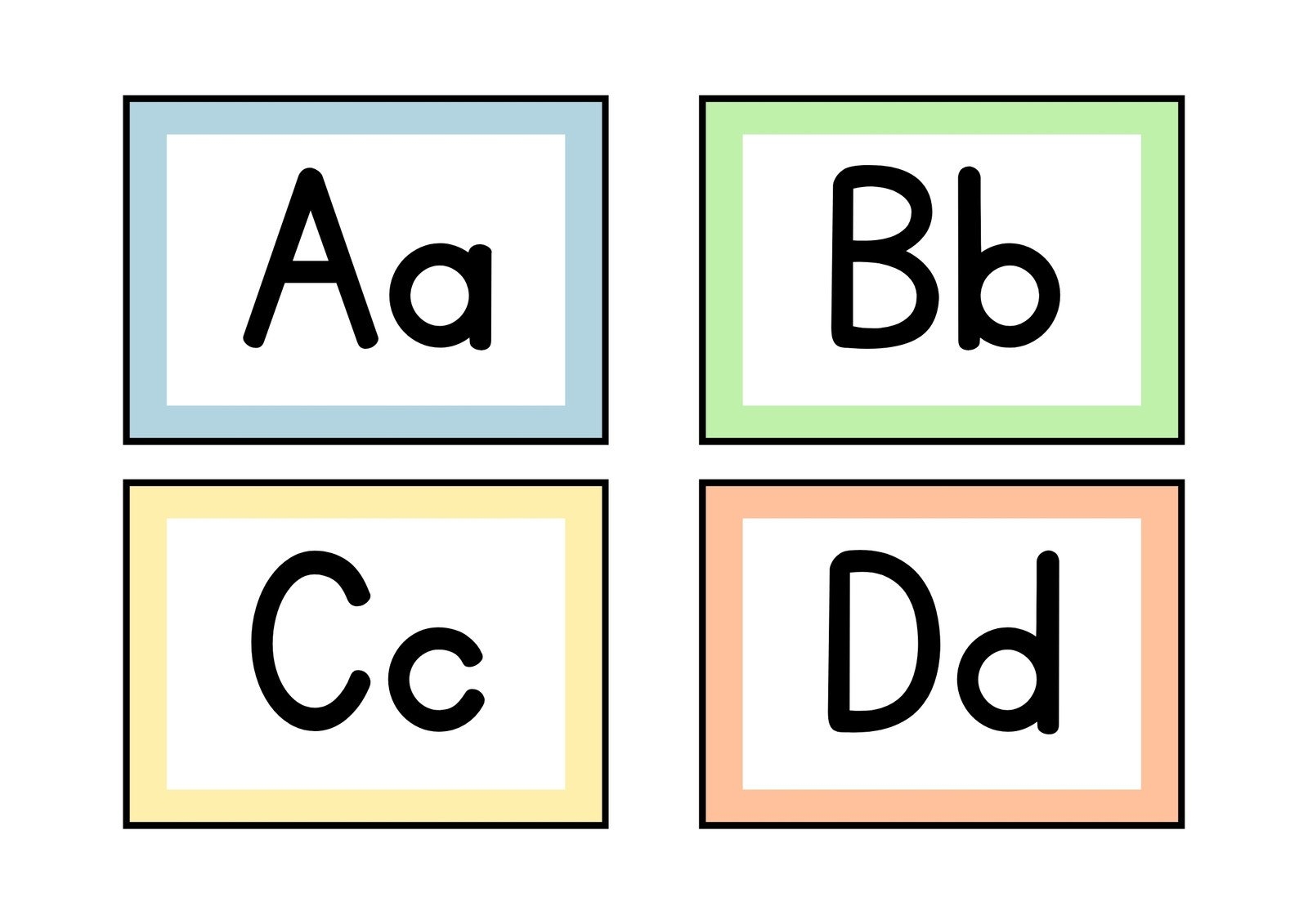 Free Customizable Alphabet Flashcard Templates Canva