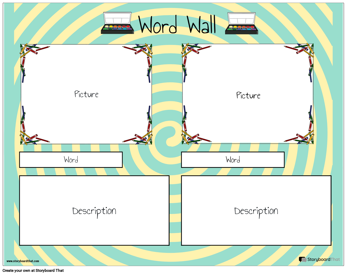 Free Customizable And Printable Word Wall Templates