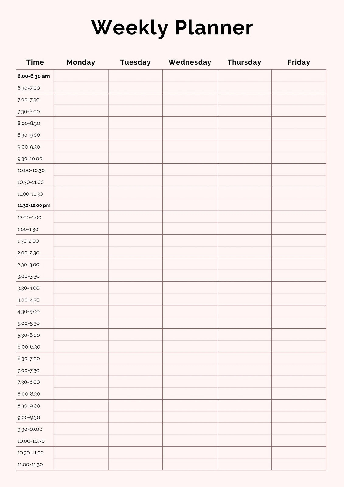 Free Daily Planner Templates To Customize Canva