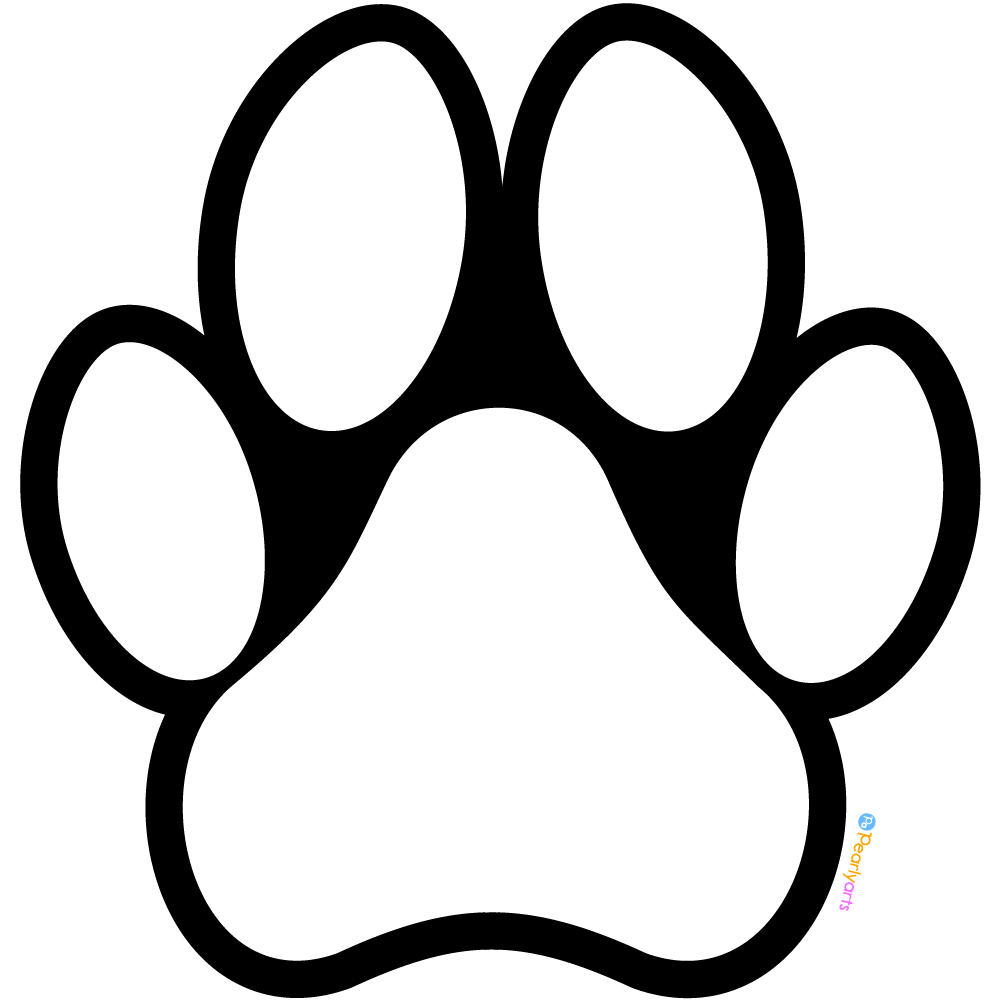 FREE Dog Paw Print Clipart Royalty free Pearly Arts