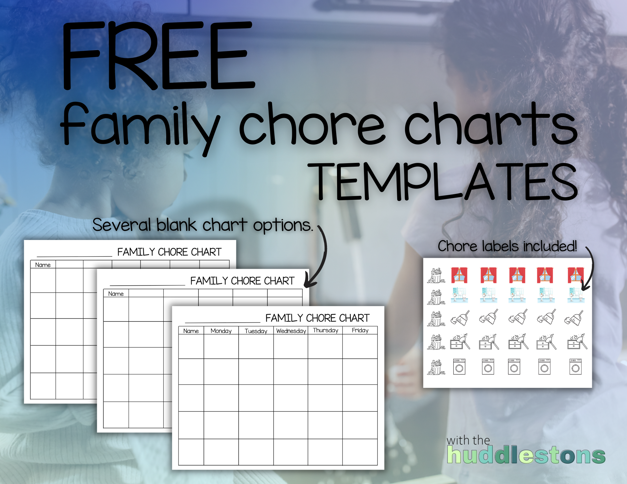 Free Family Chore Chart Templates With The Huddlestons