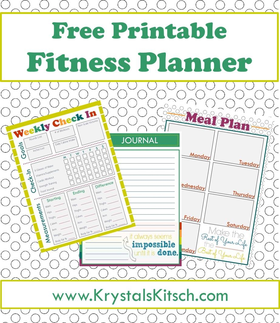 Fitness Planner Printable Free