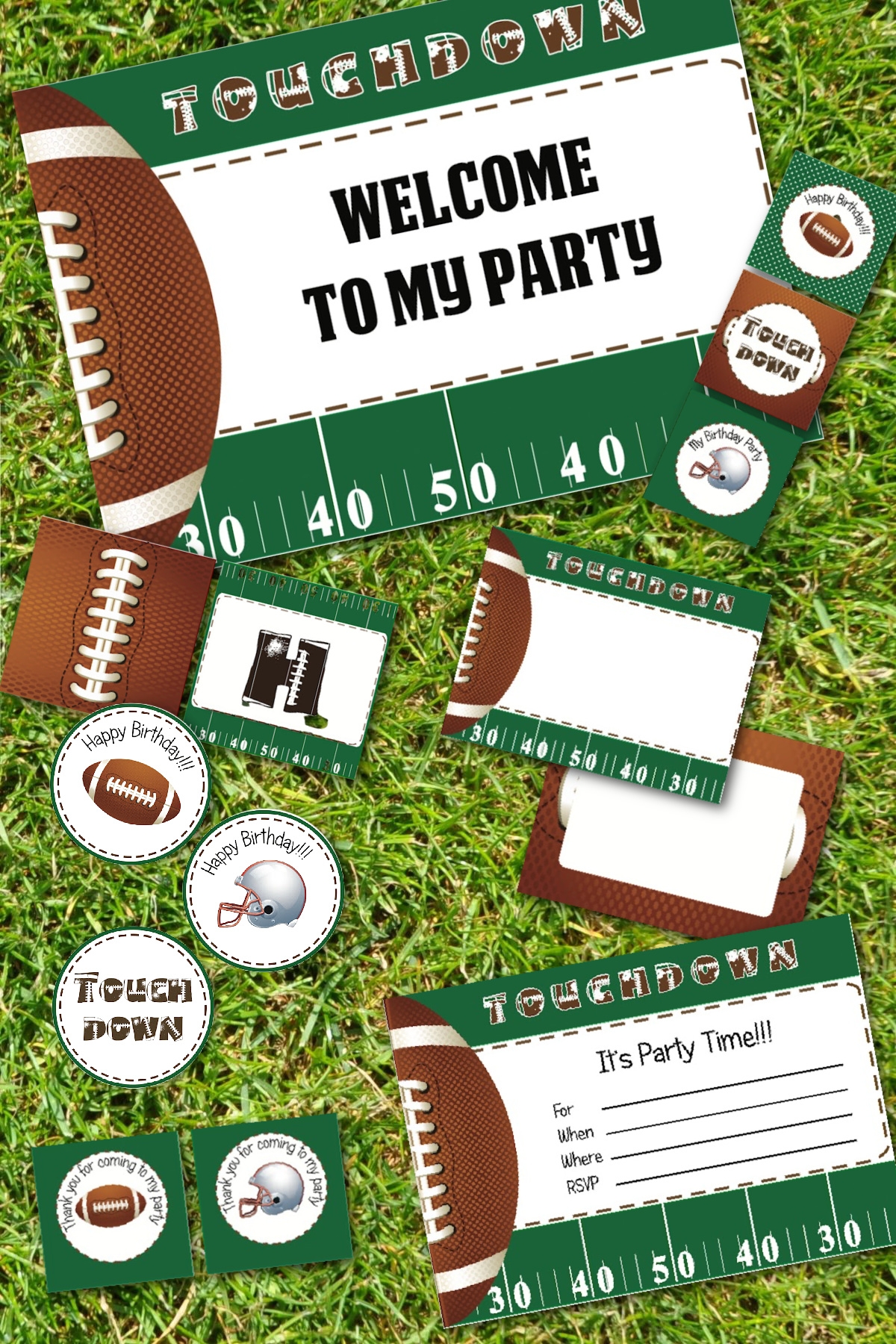 FREE Football Birthday Party Printables Catch My Party