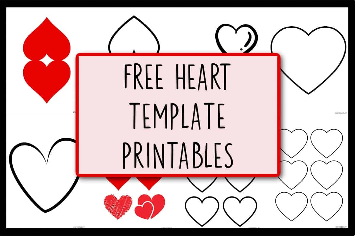 Free Heart Printable Templates For Coloring And Stencils Love Our Real Life