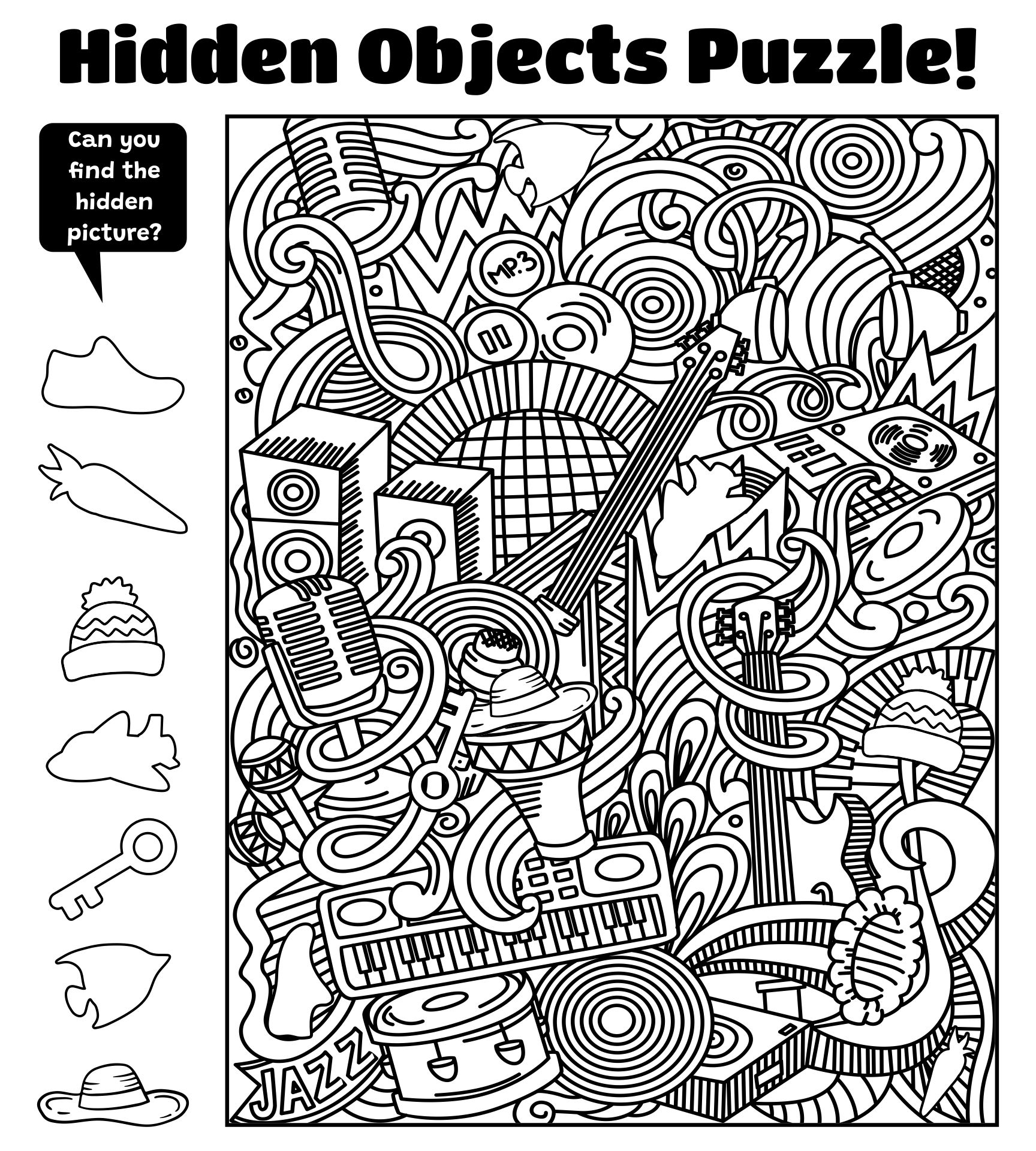 Highlights Hidden Pictures Printable Free