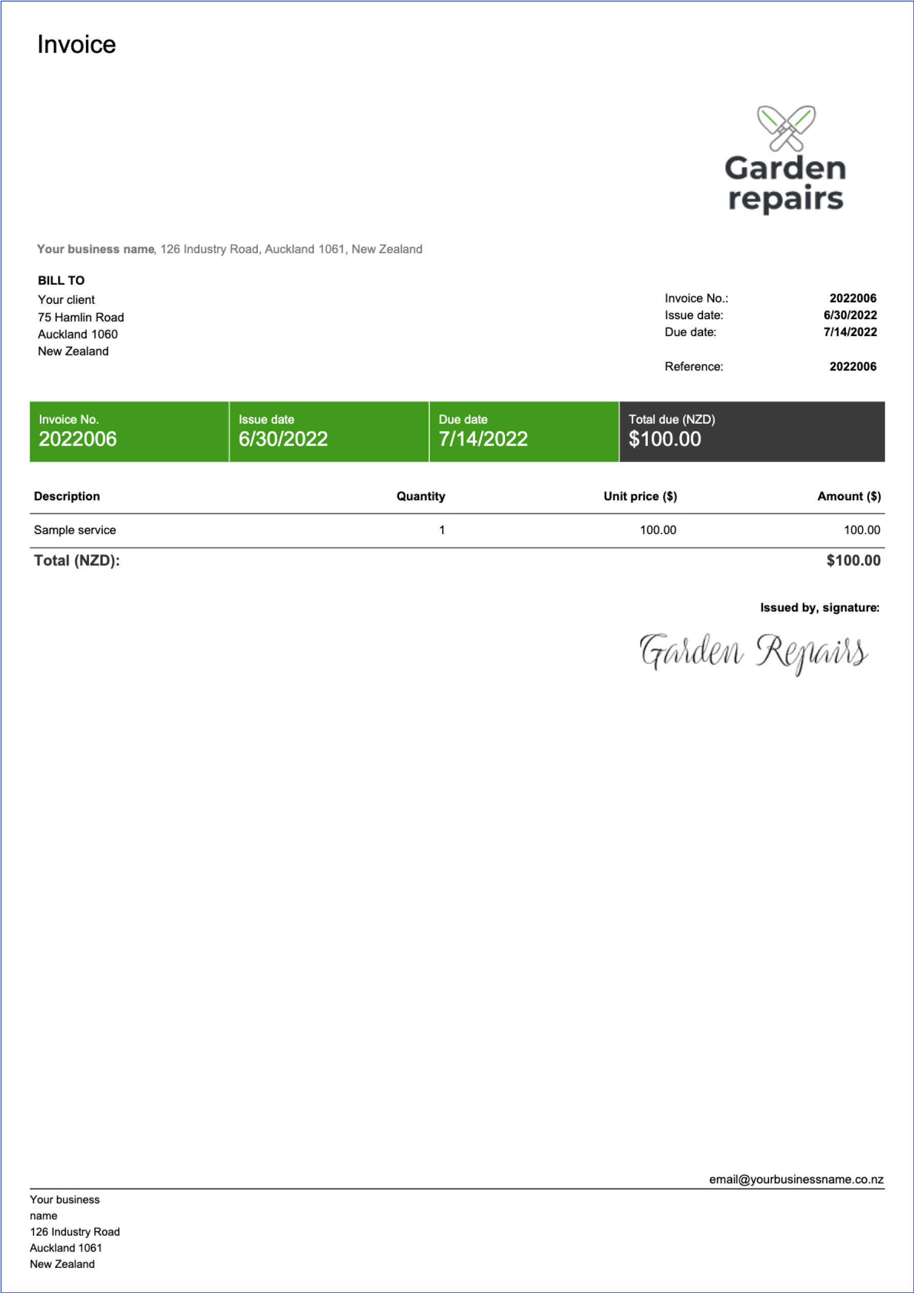 Free Invoice Templates Word Excel Google Docs