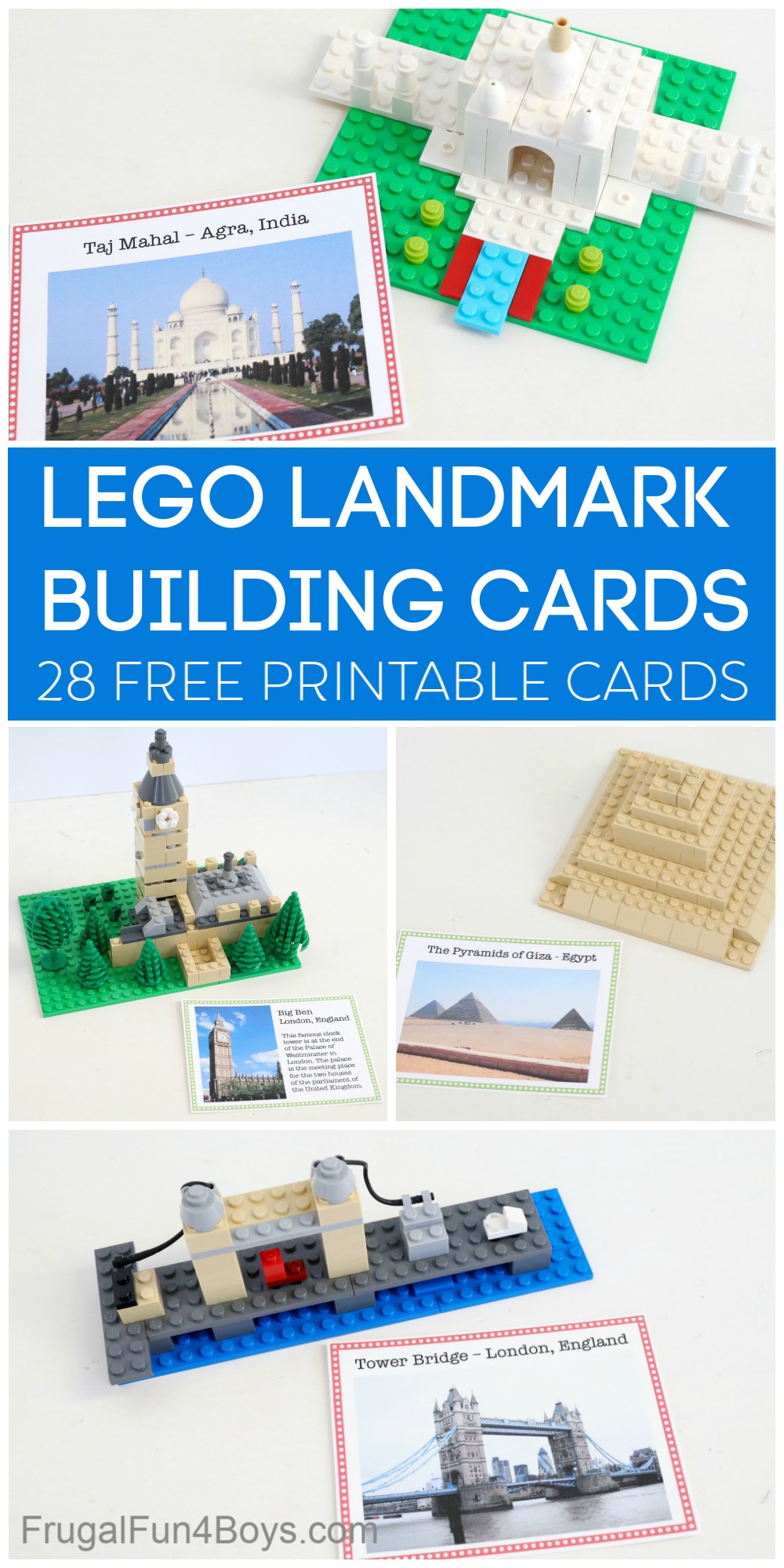 Free LEGO World Landmark Building Cards Frugal Fun For Boys And Girls