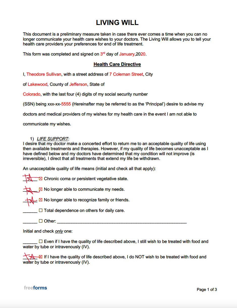 Free Printable Wills Online