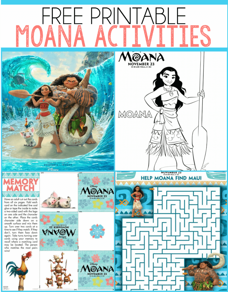Moana Party Printables Free