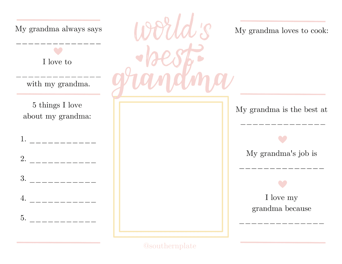 Free Mother s Day Printable For Mothers And Grandmothers Southern Plate