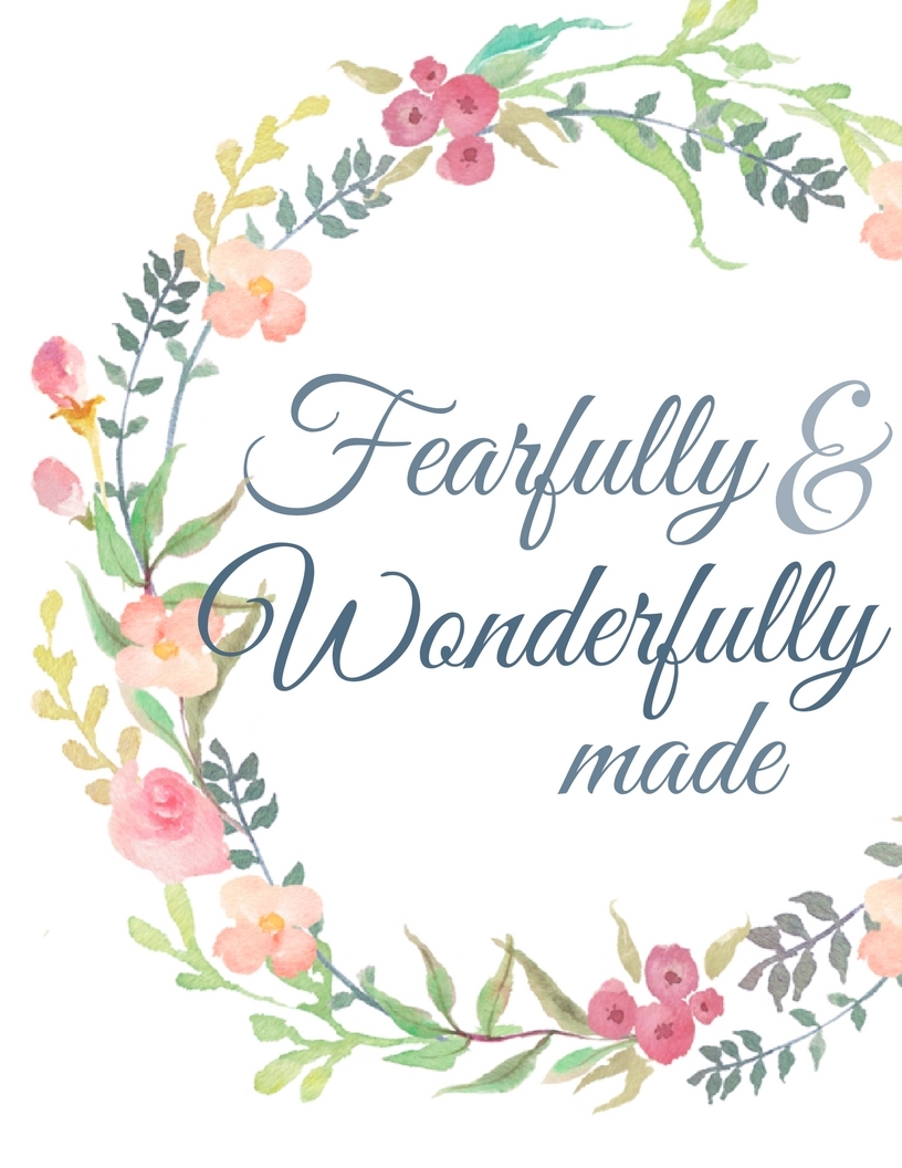 Free Nursery Art Printable Fearfully And Wonderfully Made