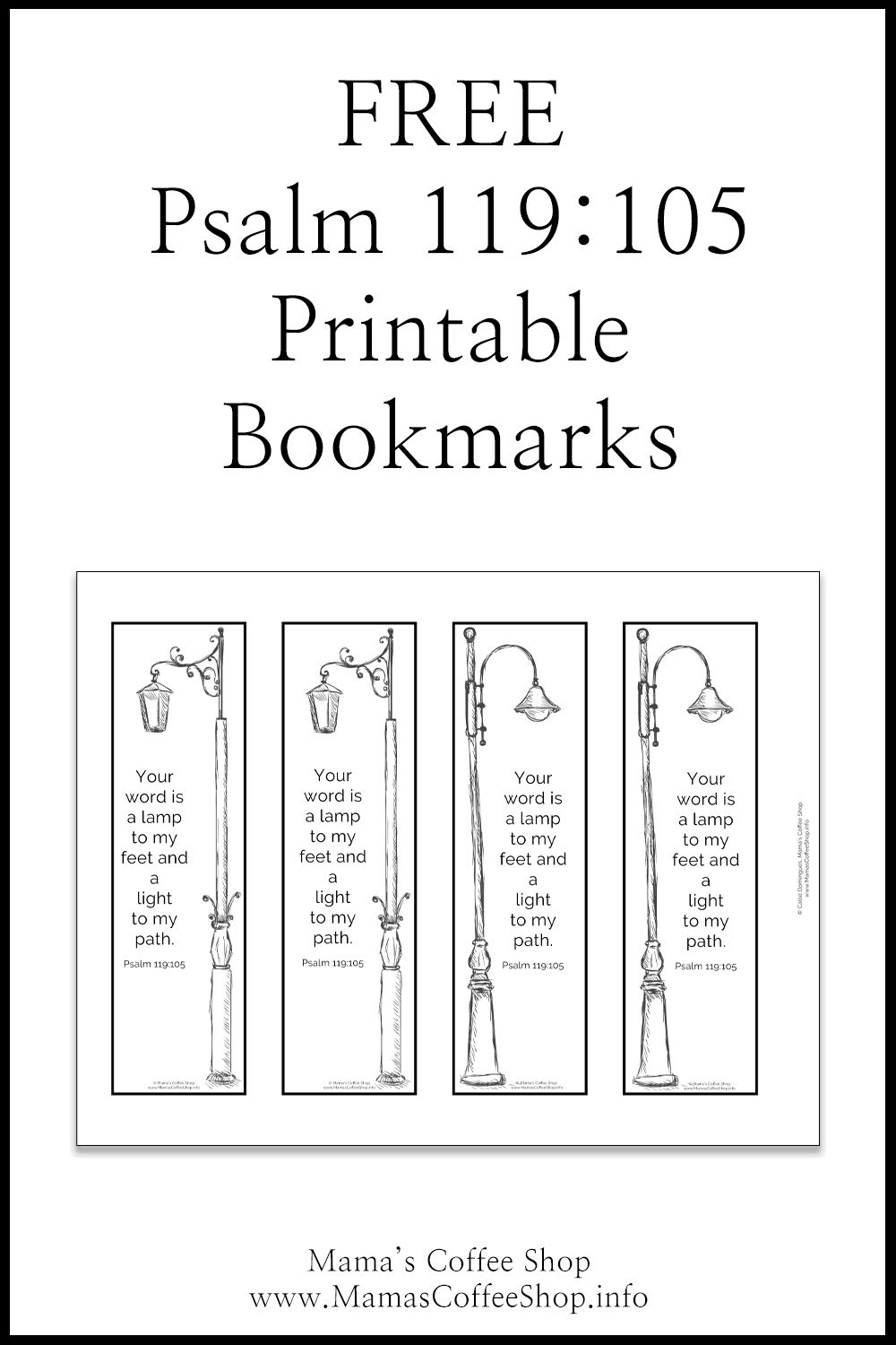 Free Printable Psalm 23 Bookmark
