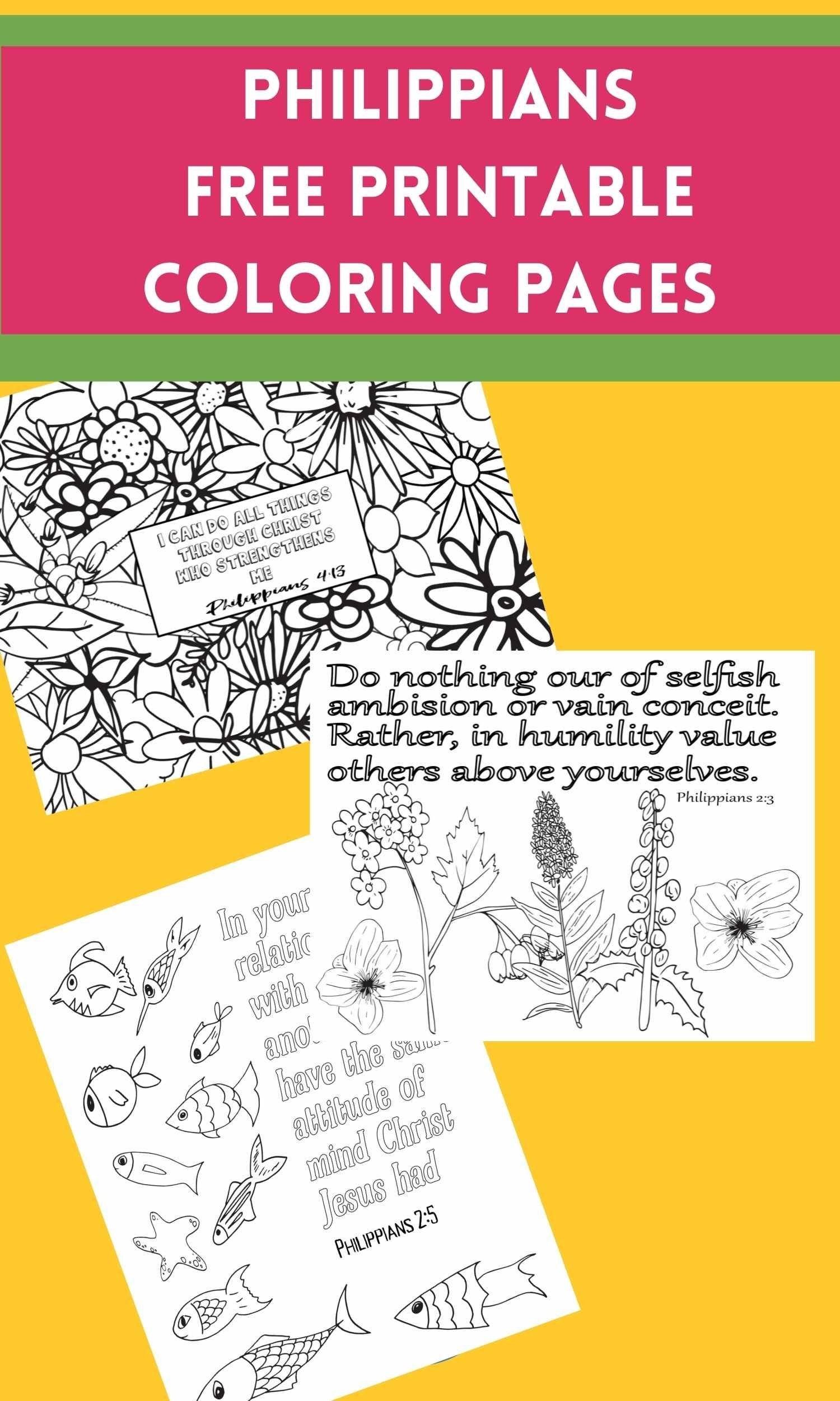 Free Printable Study On Philippians