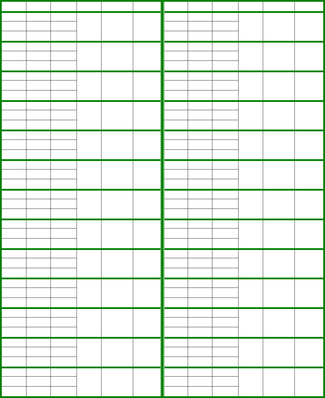 Free Pinochle Score Sheet Alternate PDF 21KB 1 Page s 