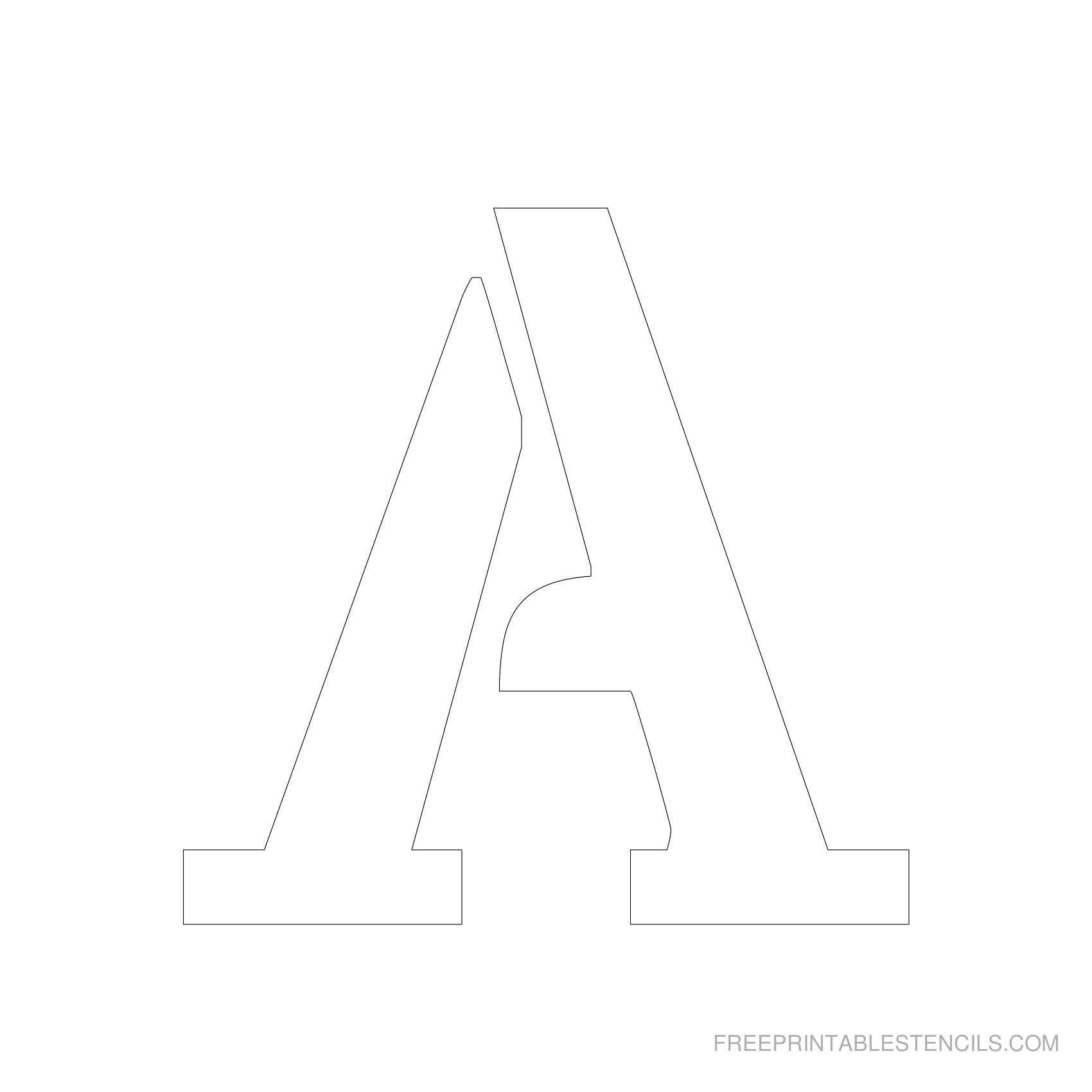 Font Stencils Free Printable
