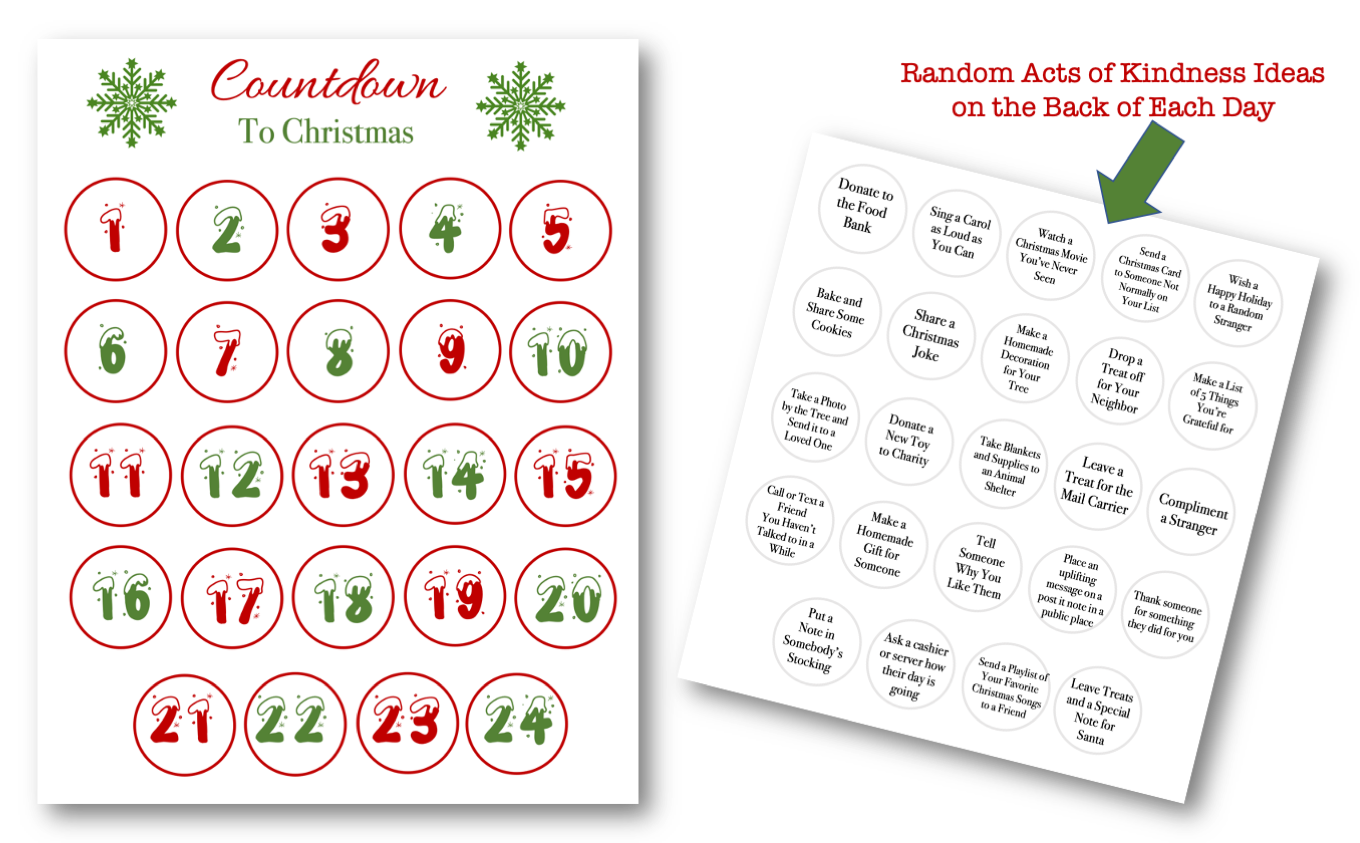 Free Printable Advent Calendar With PLR Rights A Entrepreneur s Kit Hub